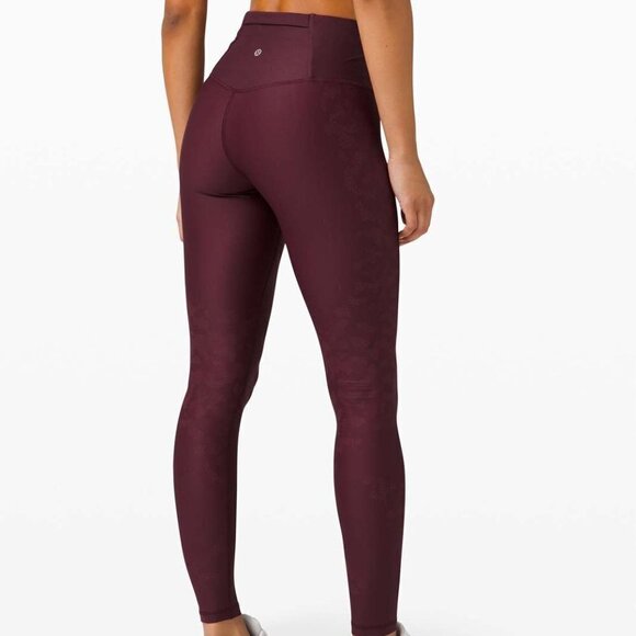 Lululemon Mapped Out High Rise Tight 28” Camo Smoky Red Size 2 - Picture 1 of 10